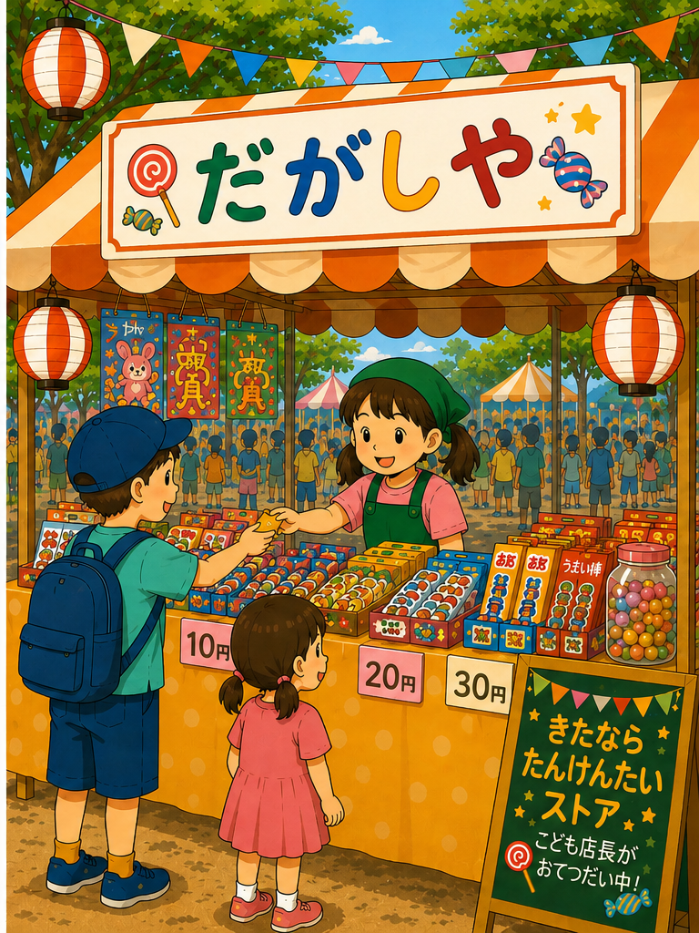 きたならたんけんたいストア だがしや